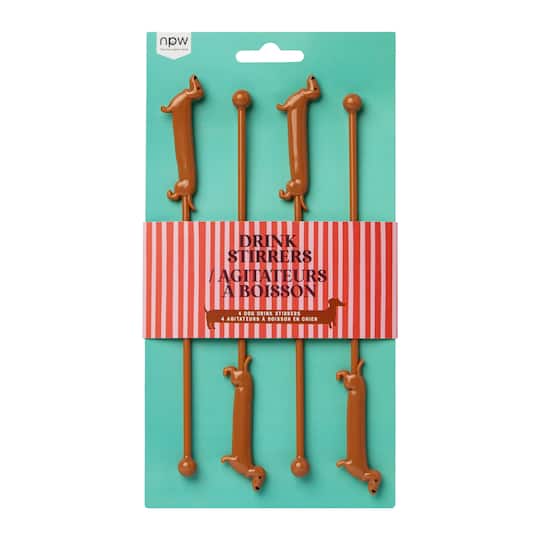 Novelty Drink Stirrers, 4ct.